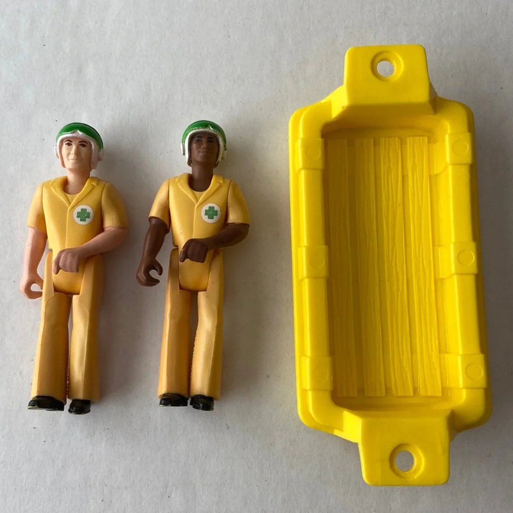 Vintage Adventure People Air and Sea Rescue Raft and Men